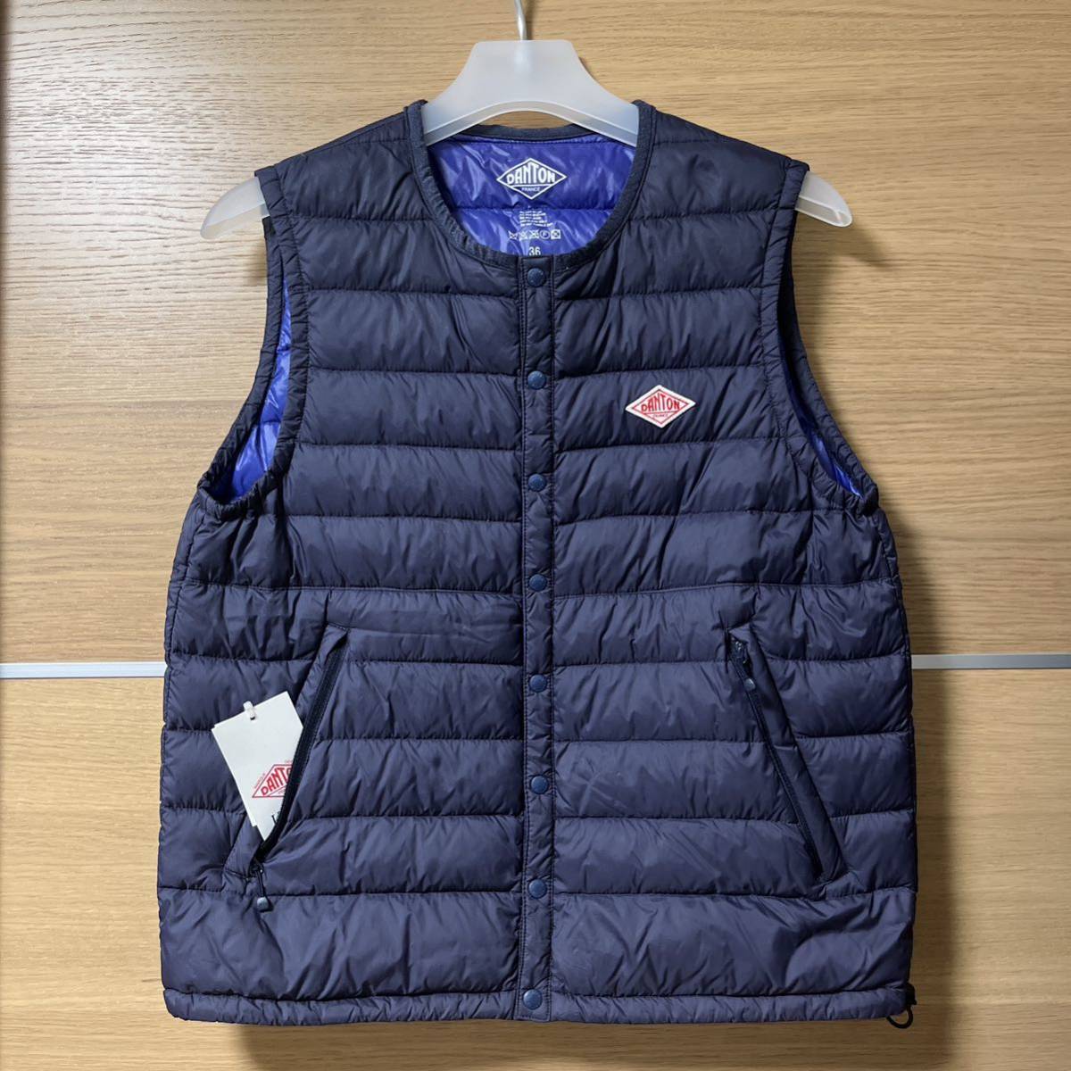DANTON 36 レディース S ダウン ベスト ネイビー インナーダウンベスト