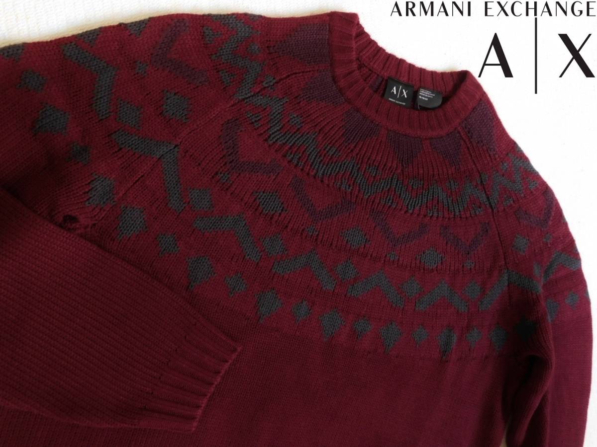 2026年最新Yahoo!オークション EMPORIO アルマーニ 手編み風ローゲージ 