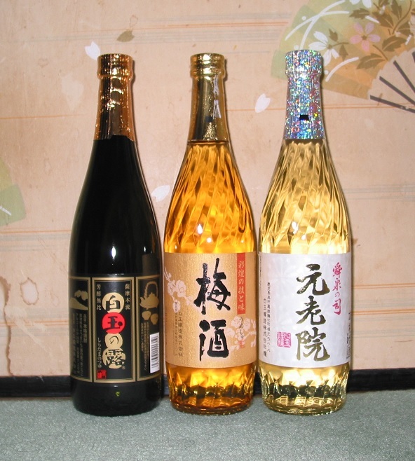 送料無料あり！白玉醸造セット（元老院/白玉の露/さつまの梅酒）720ml