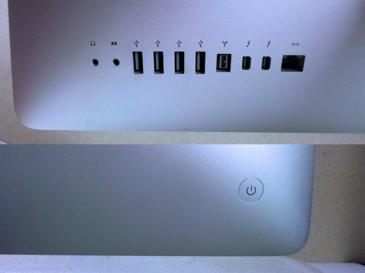 iMac (27-inch， Mid 2011) CPU不明 i7-3.4Ghz?? HDD無 SSD無（配線