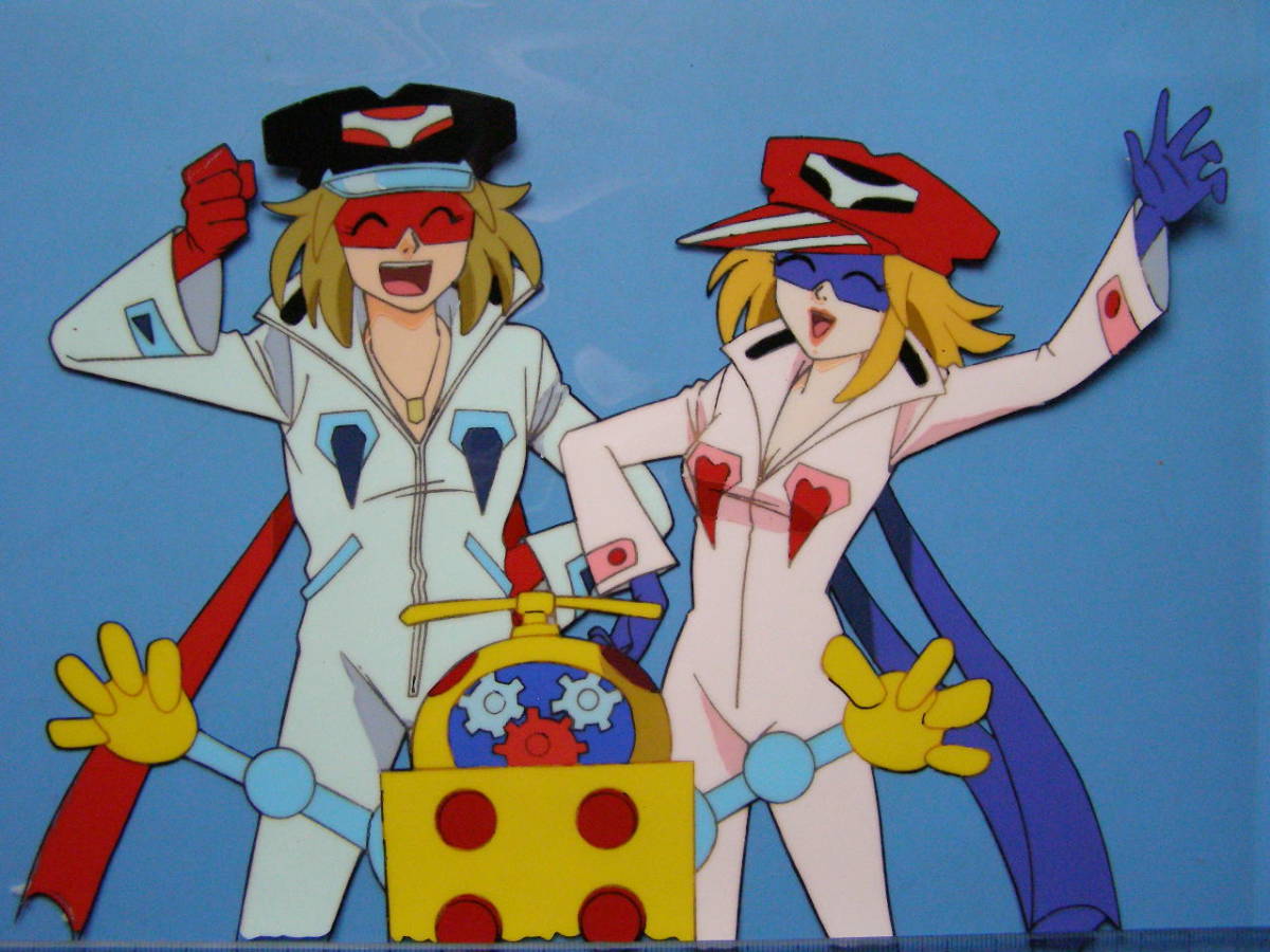 3f302)06 セル画 背景画付 ヤッターマン ? コミック アニメ 漫画 