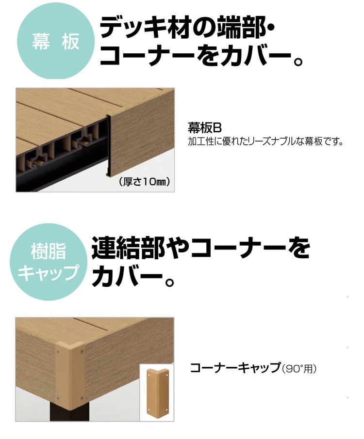 ウッドデッキ 人工木 縁台 ウッドデッキ 人工木デッキ DIY 樹脂 2.0間×4尺 ベランダ 2間×4尺 セット キット 人工木