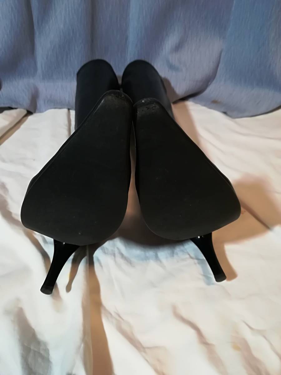 1 黒本革ロングブーツ 24 REGAL(リーガル) ロングブーツ 24 1⁄2