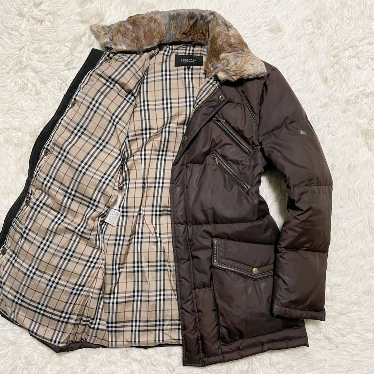 バーバリーブラックレーベル BURBERRY BLACK LABEL ダウンコート M