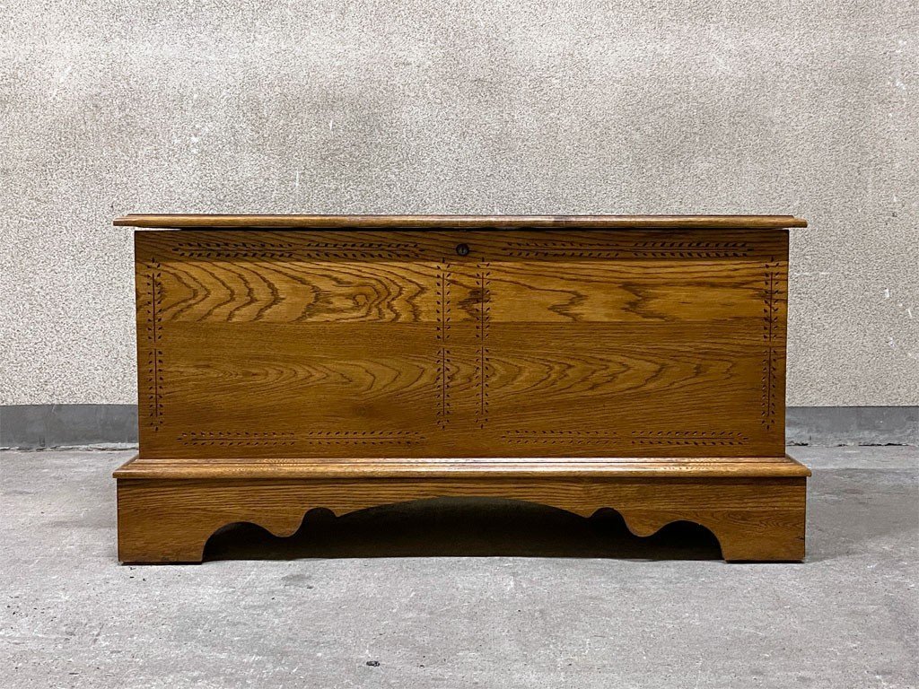 ヴィンテージ Lane シダーチェスト ブランケット トイ ボックス