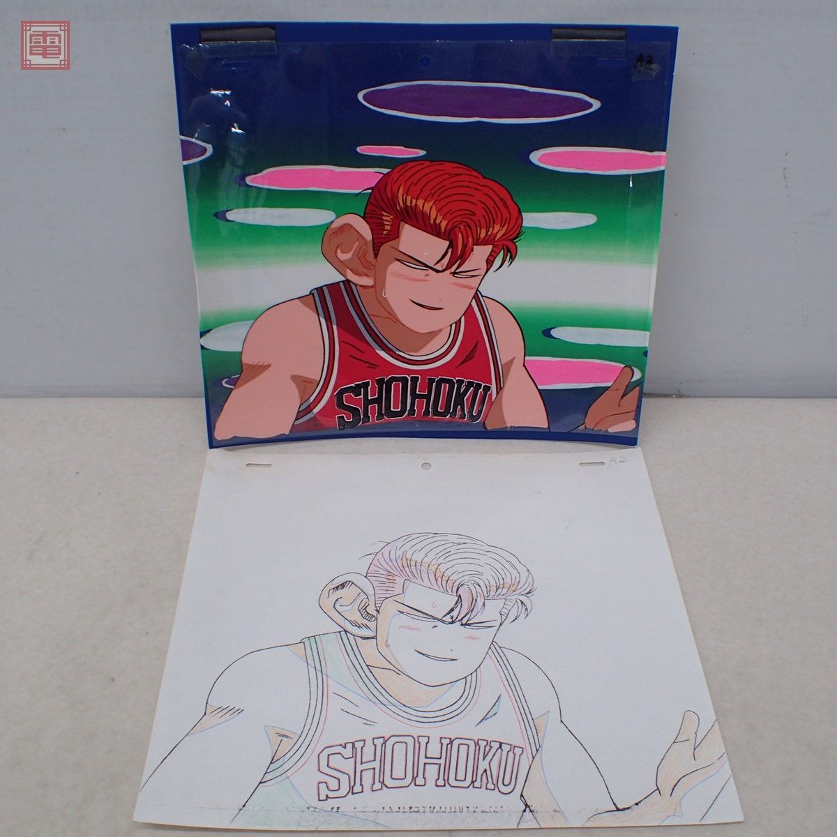 背景・原画付き セル画 SLAM DUNK スラムダンク 桜木花道 湘北高校 