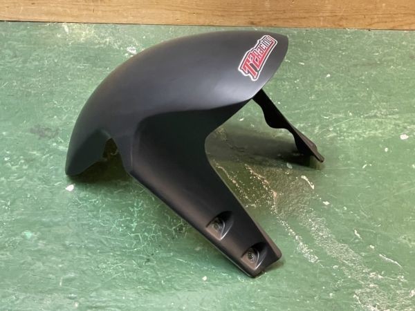 １円売切　フロントフェンダー　NF5用　92RS250R　倒立用　FRP製　黒サフ仕上げ　塗装後フィッティングしたのみ
