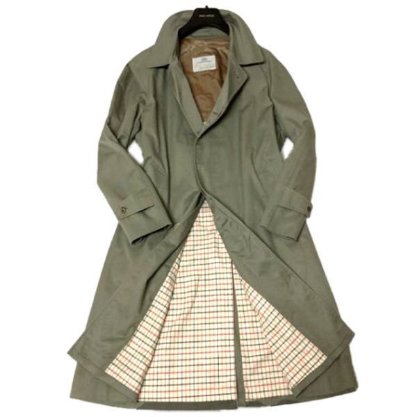 美品 Aquascutum Aqua5 ライナー付ステンカラーコート 裏チェック 英王室御用達 イギリス製 Aquascutum アクアスキュータム 『 Aqua5