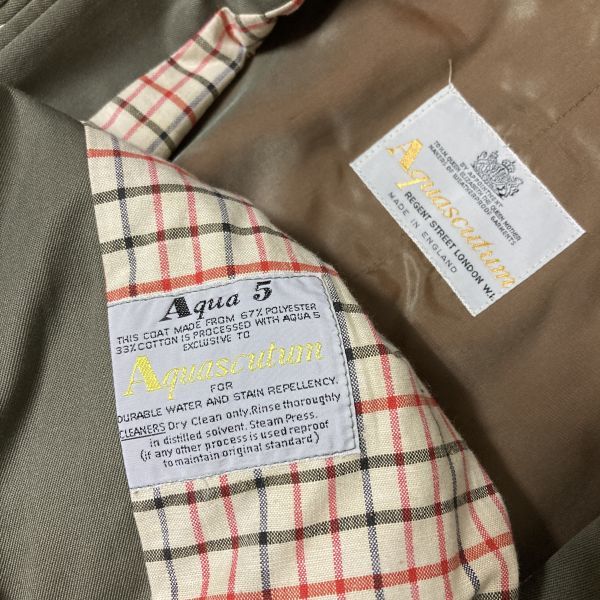 英王室御用達 イギリス製 Aquascutum アクアスキュータム 『 Aqua5