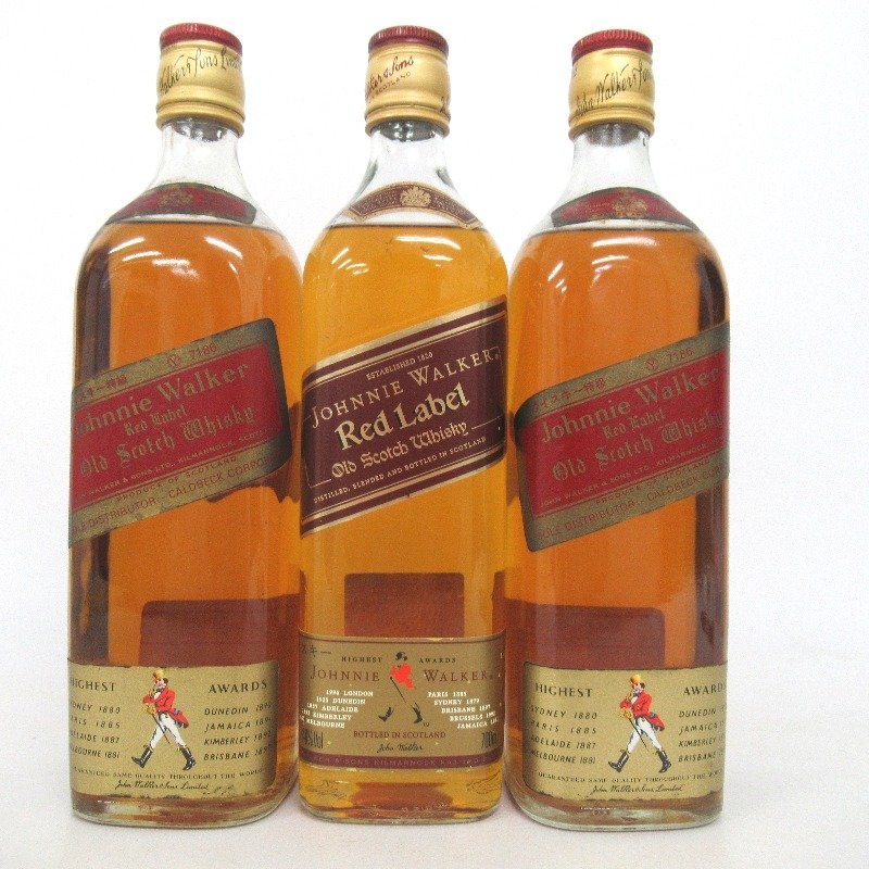 未開栓 ジョニーウォーカー 3本 レッド ブラック ラベル ウイスキー ジョニーウォーカー ウイスキー 赤ラベル 飲料 3本セット レッドラベル