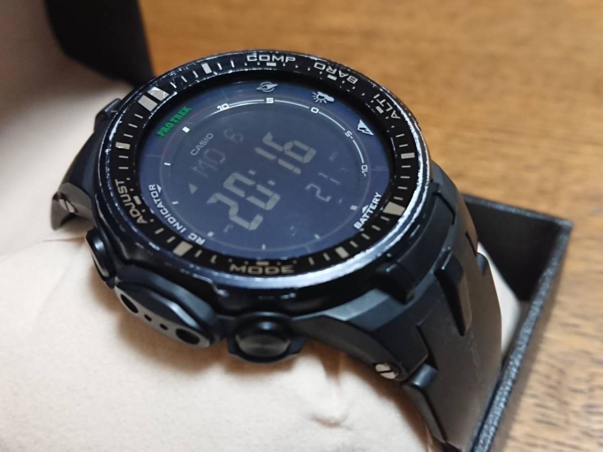 CASIO PRO TREK PRW-3000B アウトドア時計 黒青 CASIO カシオ CASIO PRO TREK PRW-3000B アウトドア時計 黒青 CASIO カシオ