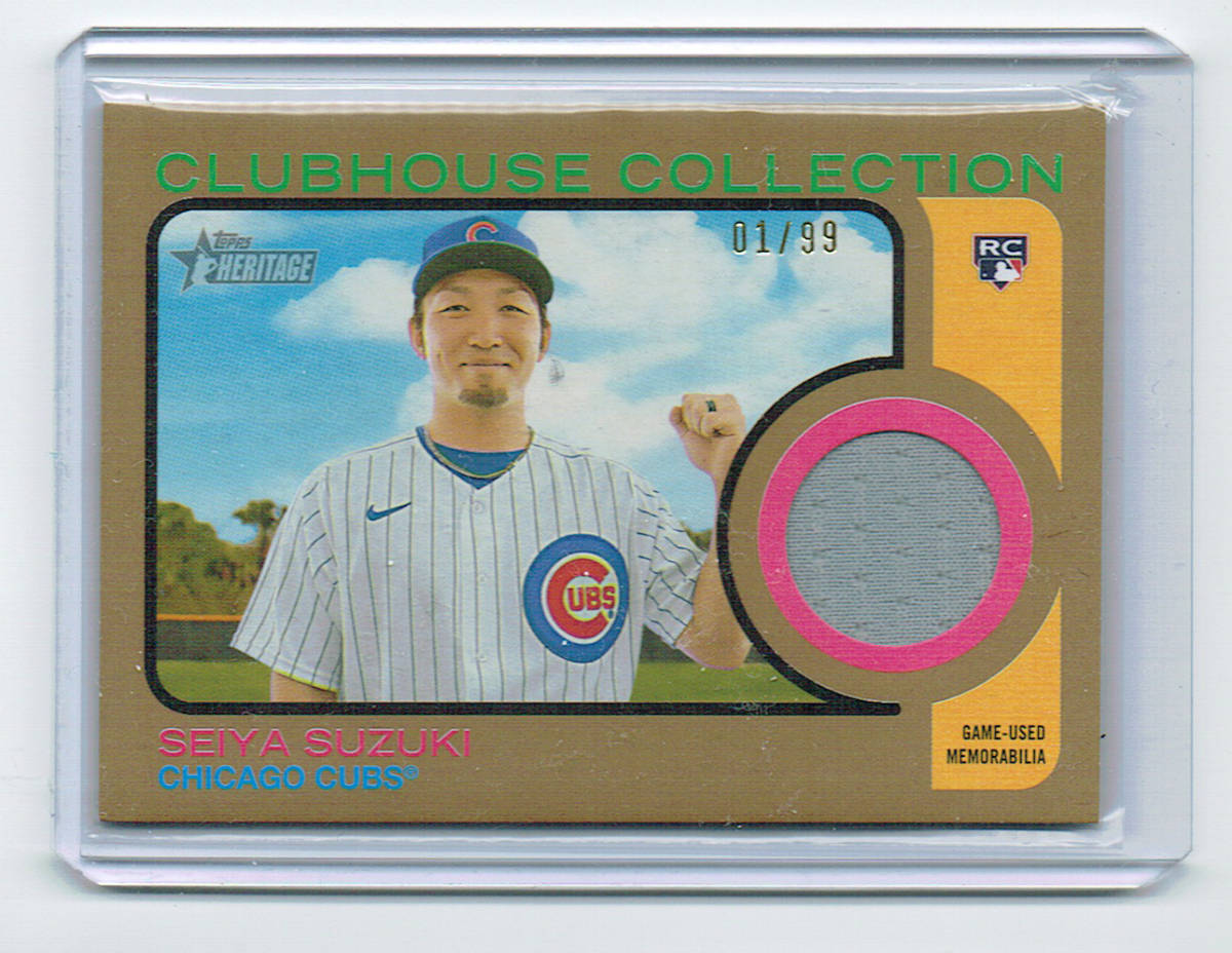 鈴木誠也】2022 Topps Heritage High Number Clubhouse Collection 1 