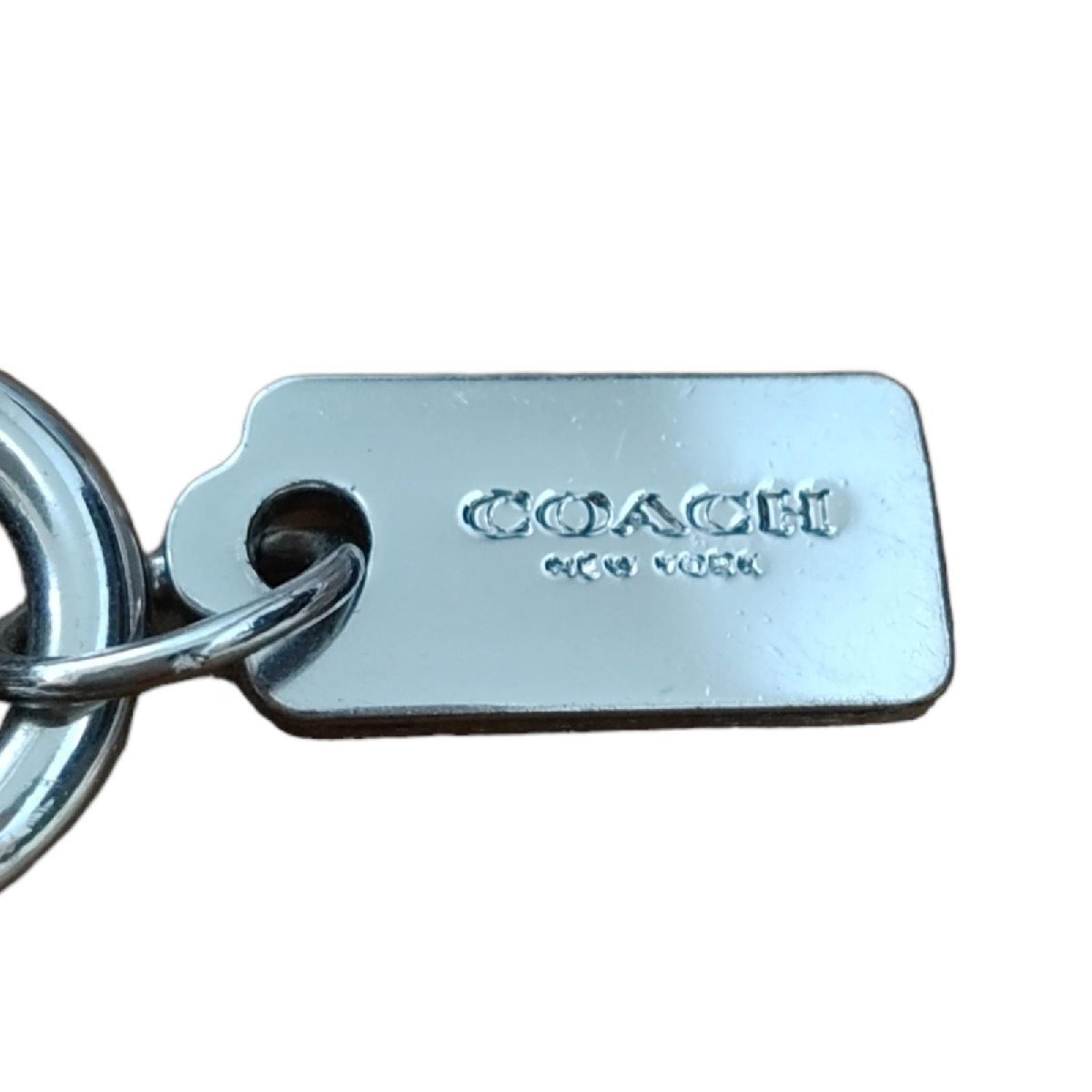 コーチ キーリング COACH B 羽パープルキーホルダー 未使用級極 COACH