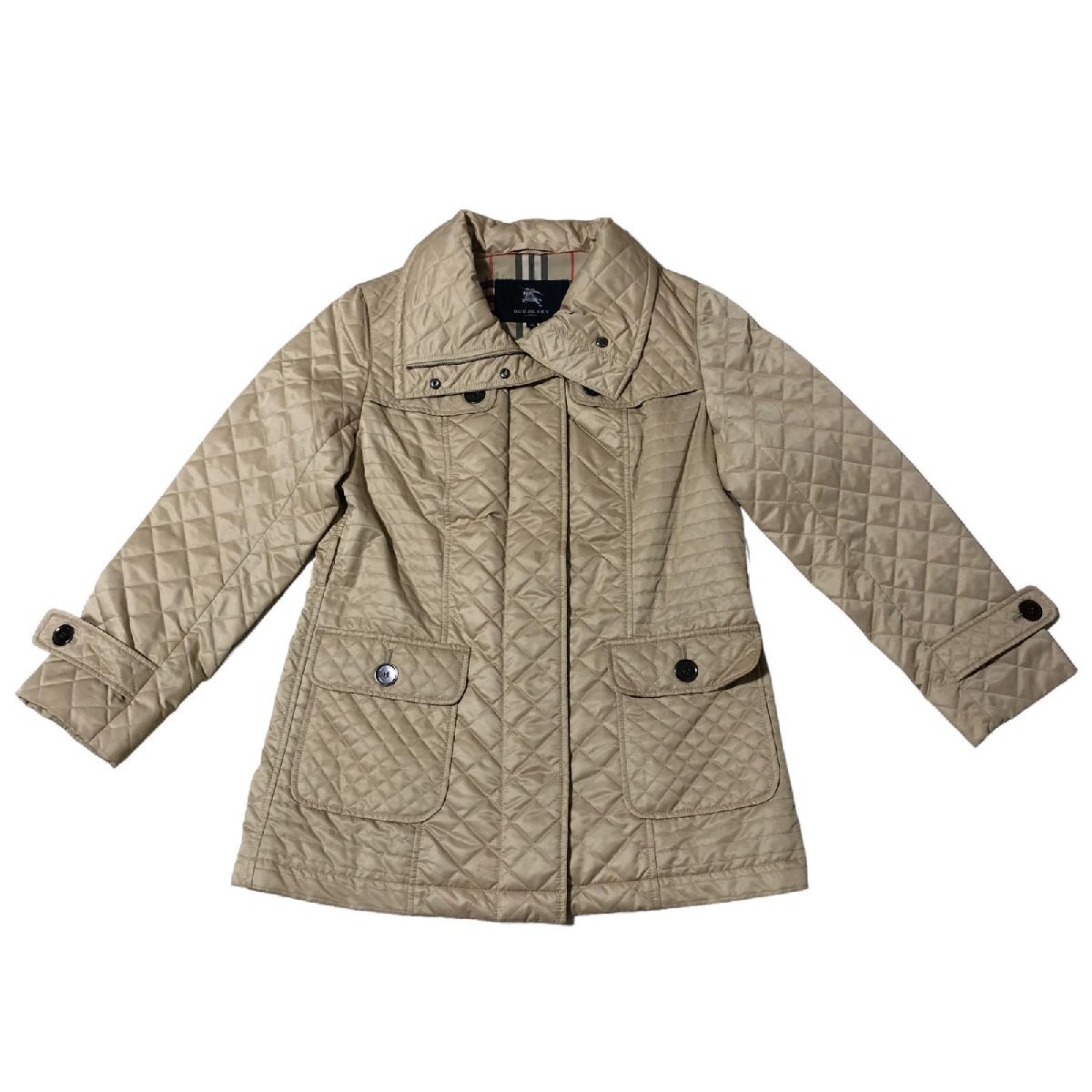 BURBERRY バーバリー キルティングコート ポリエステル ベージュ系