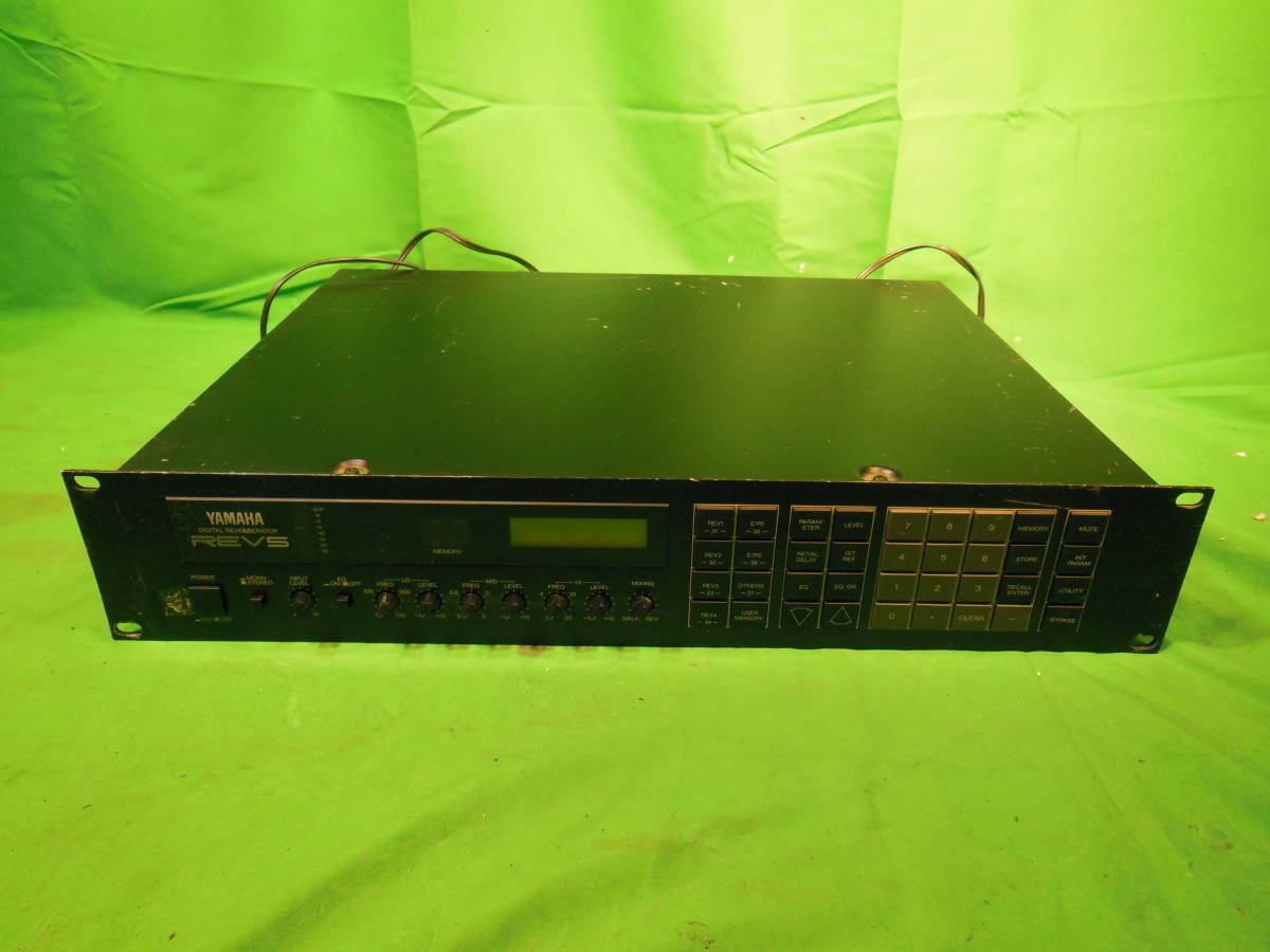 yw230208-006F6 AMAHA デジタルリバーブ REV５ マルチエフェクター DIGITAL REVERBERATOR ヤマハ 中古品 音楽 音響 エフェクター リバーブ