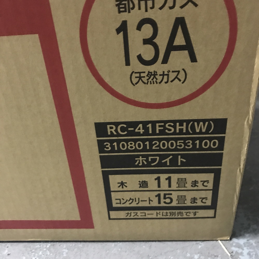美品 TOHO GAS RC-41FSF (W)木造11畳 コンクリート15畳用 TOHO GAS