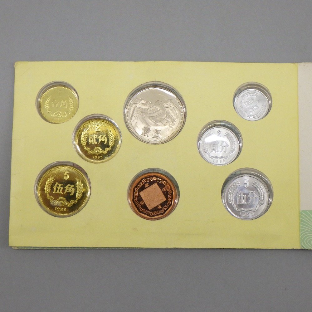 1円～ 中国硬幣 China Coins 1983年 中華人民共和国 上海造幣局 