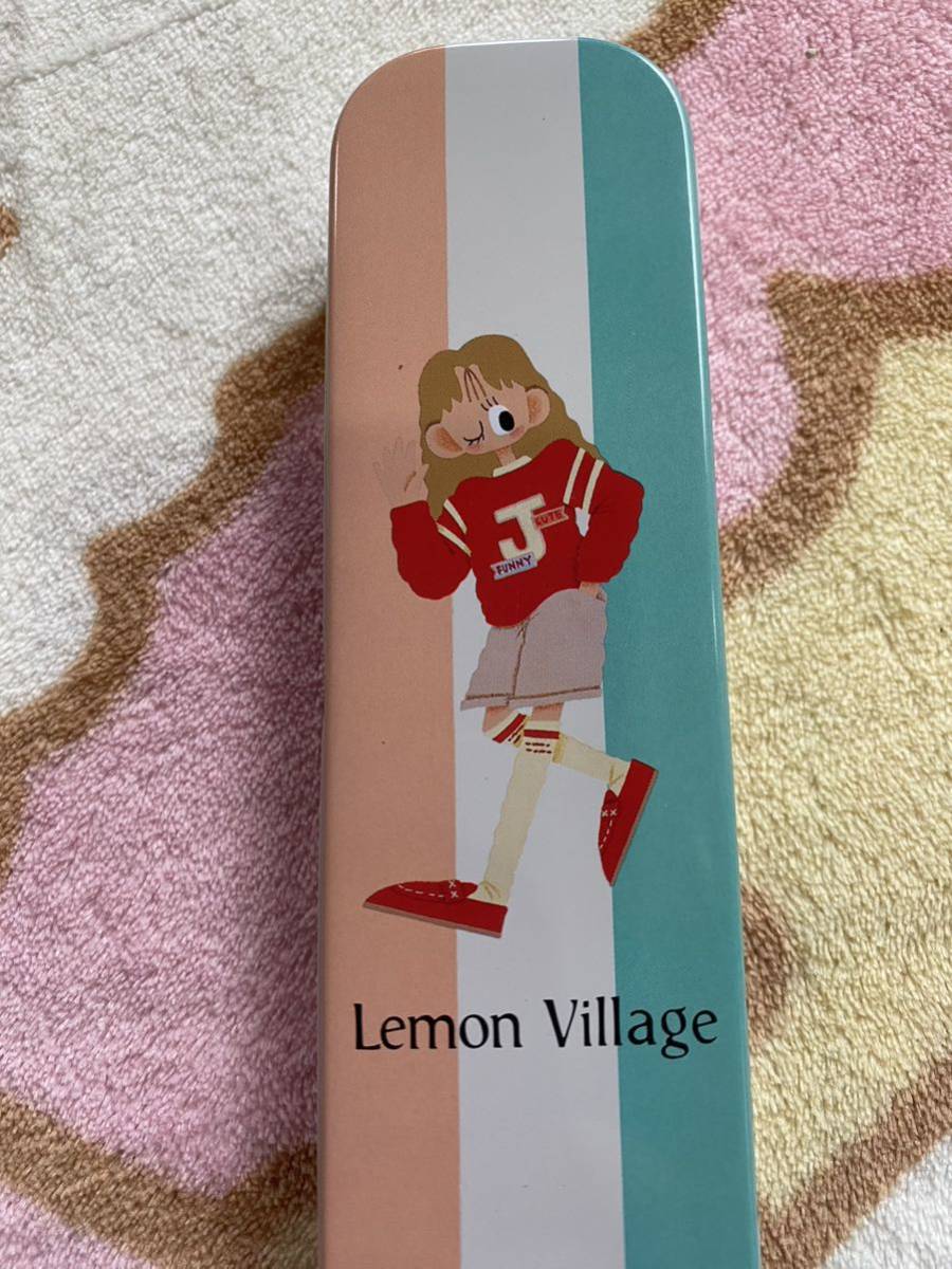 Lemon Village 筆箱 缶ペンケース レモンビレッジ レモンヴィレッジ