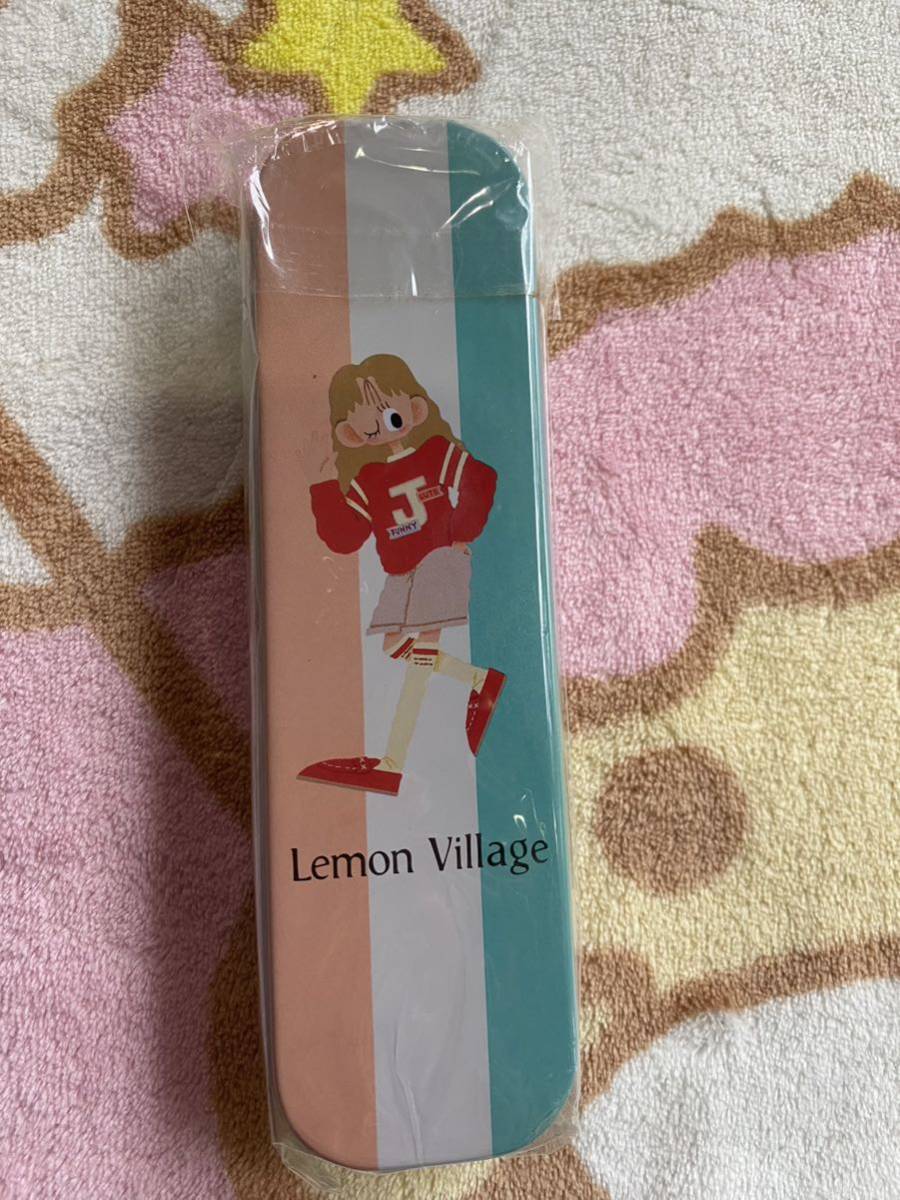 Lemon Village 筆箱 缶ペンケース レモンビレッジ レモンヴィレッジ