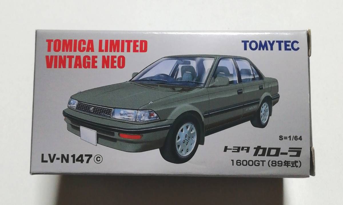 即決！ トミカ リミテッド ヴィンテージ ネオ LV-N147c トヨタ カローラ 1600GT 89年式 (グレー) 6代目カローラ E90系 新品・未使用品