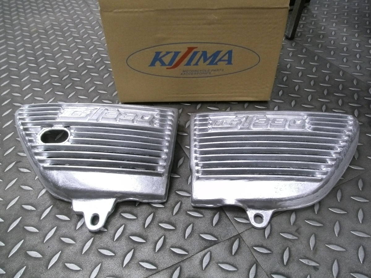 GT380 キジマ製 アルフィンサイドカバー ペイント用無地 新品 杯盤商品