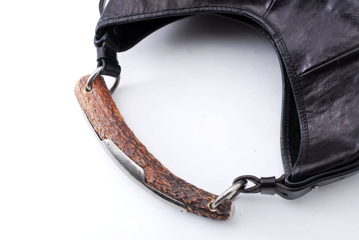 1円〜美品 YVES SAINT LAURENT イブ・サンローラン モンバサ 132576 角 