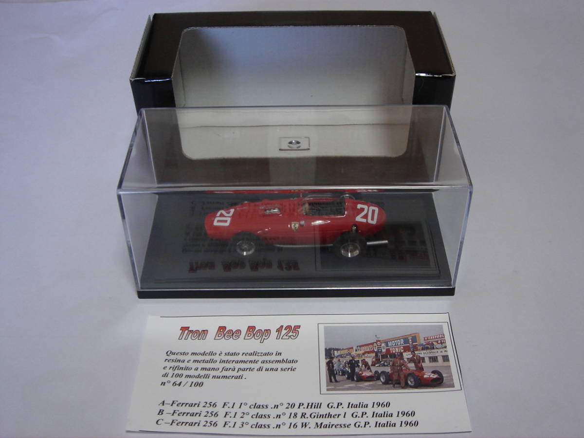 Tron Bee Bop 1/43 Ferrari Dino 256(246) F1 1960 GP Italia Winner