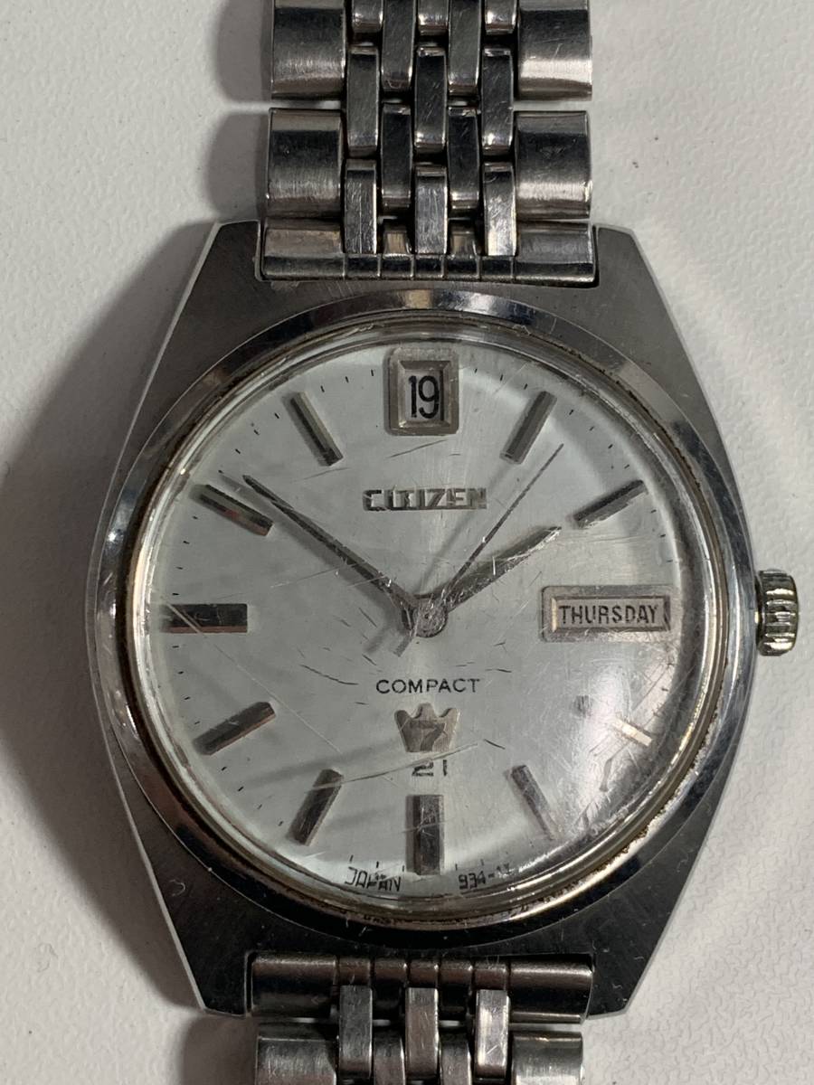 限定SALE，大得価 格安出品 CITIZEN COMPACT Auto Dater 21石 シチズン 2806‐TA メンズ 自動巻き 腕時計 シルバーカラー 時計 デイト Th012605(シチズン)｜売買されたオークション情報、yahooの商品情報をアーカイブ公開 - その他