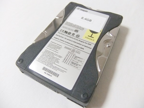 希少【保証付】NEC製 PC-9821用内蔵3.5インチHDD IDE ８.4GB 信頼の有名メーカー製HDD 予備やバックアップに 動作確認済 保証つき