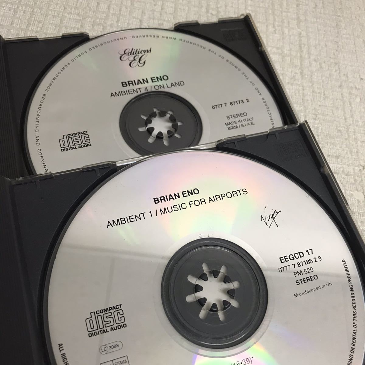 KY0212A BRIAN ENO ブライアン・イーノ CD 4枚セット 輸入盤 洋楽/Ambient 1/On Land 4/Music For Films/Before And After Science/E.G_5