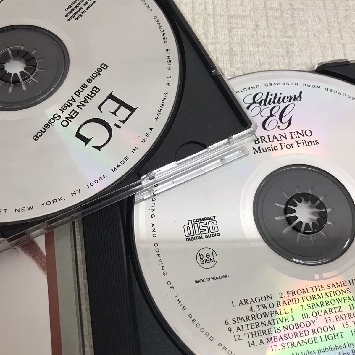 KY0212A BRIAN ENO ブライアン・イーノ CD 4枚セット 輸入盤 洋楽/Ambient 1/On Land 4/Music For Films/Before And After Science/E.G_7