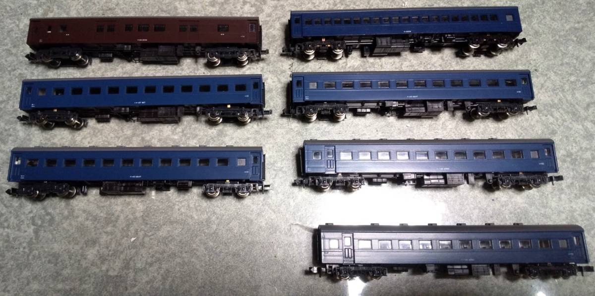 ◇送料無料◇（ジャンク扱い）KATO製旧型客車7両まとめて（マニ60・