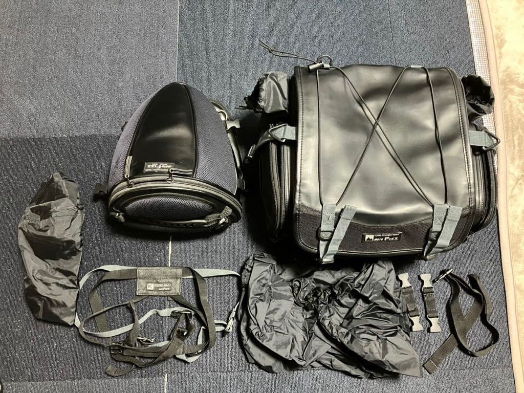 セット売り　シートバック モトフィズ MOTOFIZZ ツーリング　バイク　キャンプ　タナックス 