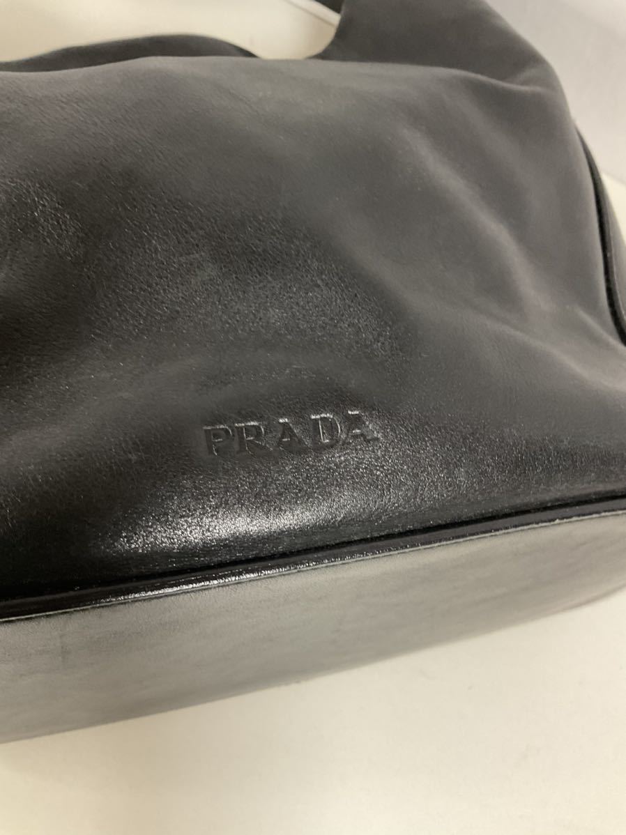 プラダ PRADA レザー ハンドバッグ サフィアーノ 三角ロゴタグ 2ML317