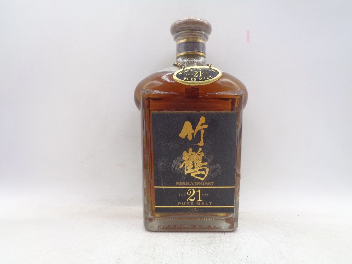 ニッカ ピュアモルト 竹鶴21年 ウイスキー 竹鶴 NIKKA 21年 700ml 箱付き