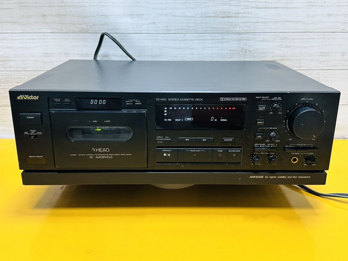日本ビクター ステレオカセットデッキ TD-V931 動作確認済み！ TD-V931