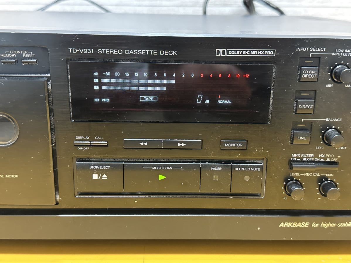 日本ビクター ステレオカセットデッキ TD-V931 動作確認済み！ TD-V931