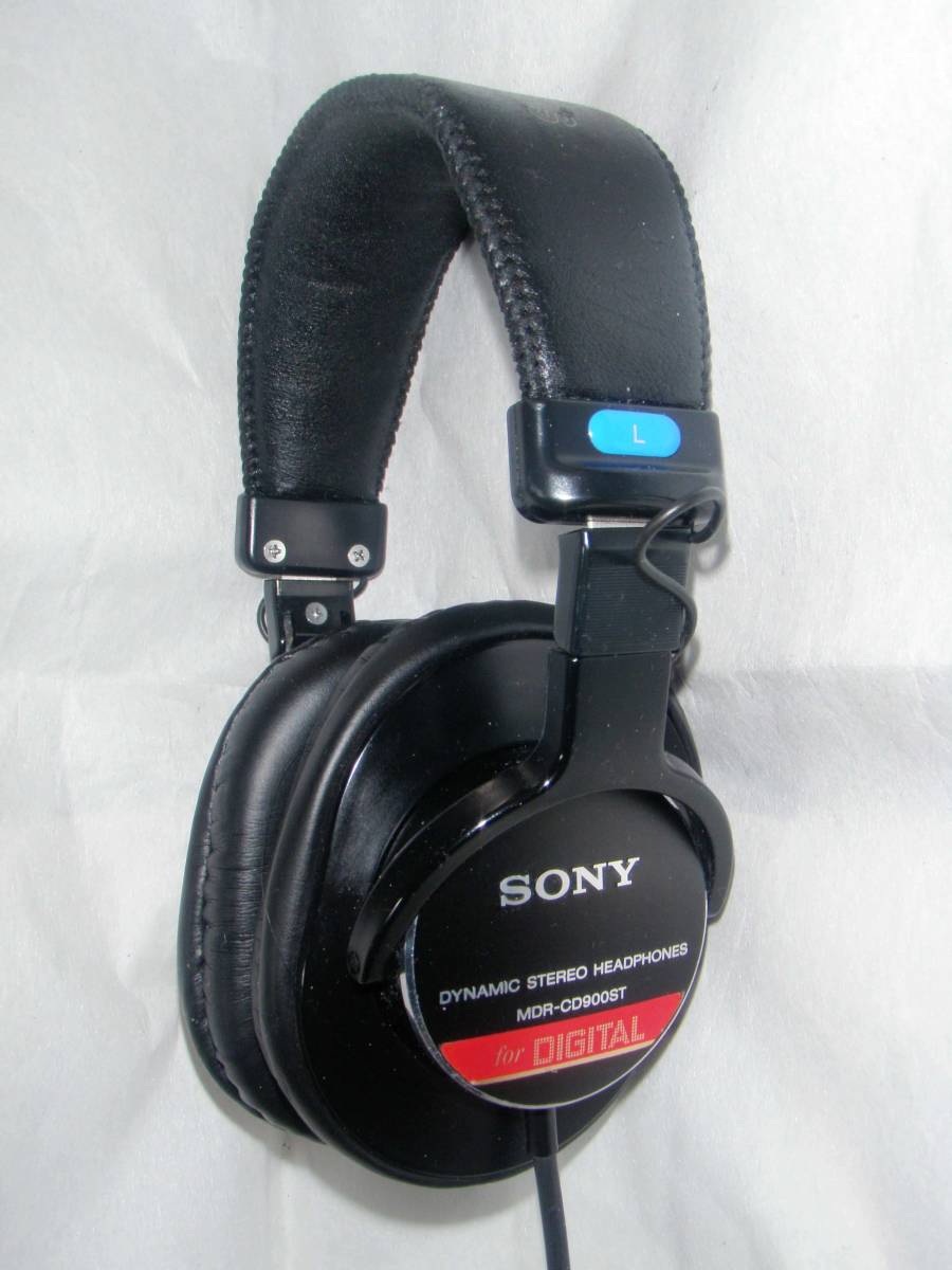 SONY MDR-CD900ST イヤーパッド新品互換品交換済 ダイナミック型密閉式 モニターヘッドホン 24