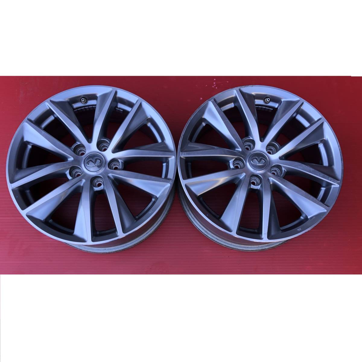 スカイライン HV37 日産 純正 17x7.5J+45 114.3-5H 17インチ ホイール 