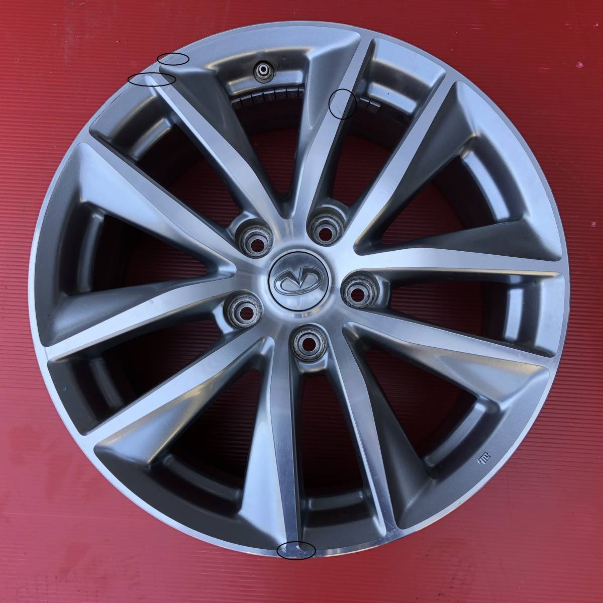 スカイライン HV37 日産 純正 17x7.5J+45 114.3-5H 17インチ ホイール 