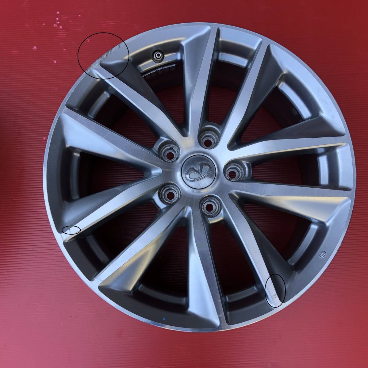 スカイライン HV37 日産 純正 17x7.5J+45 114.3-5H 17インチ ホイール 