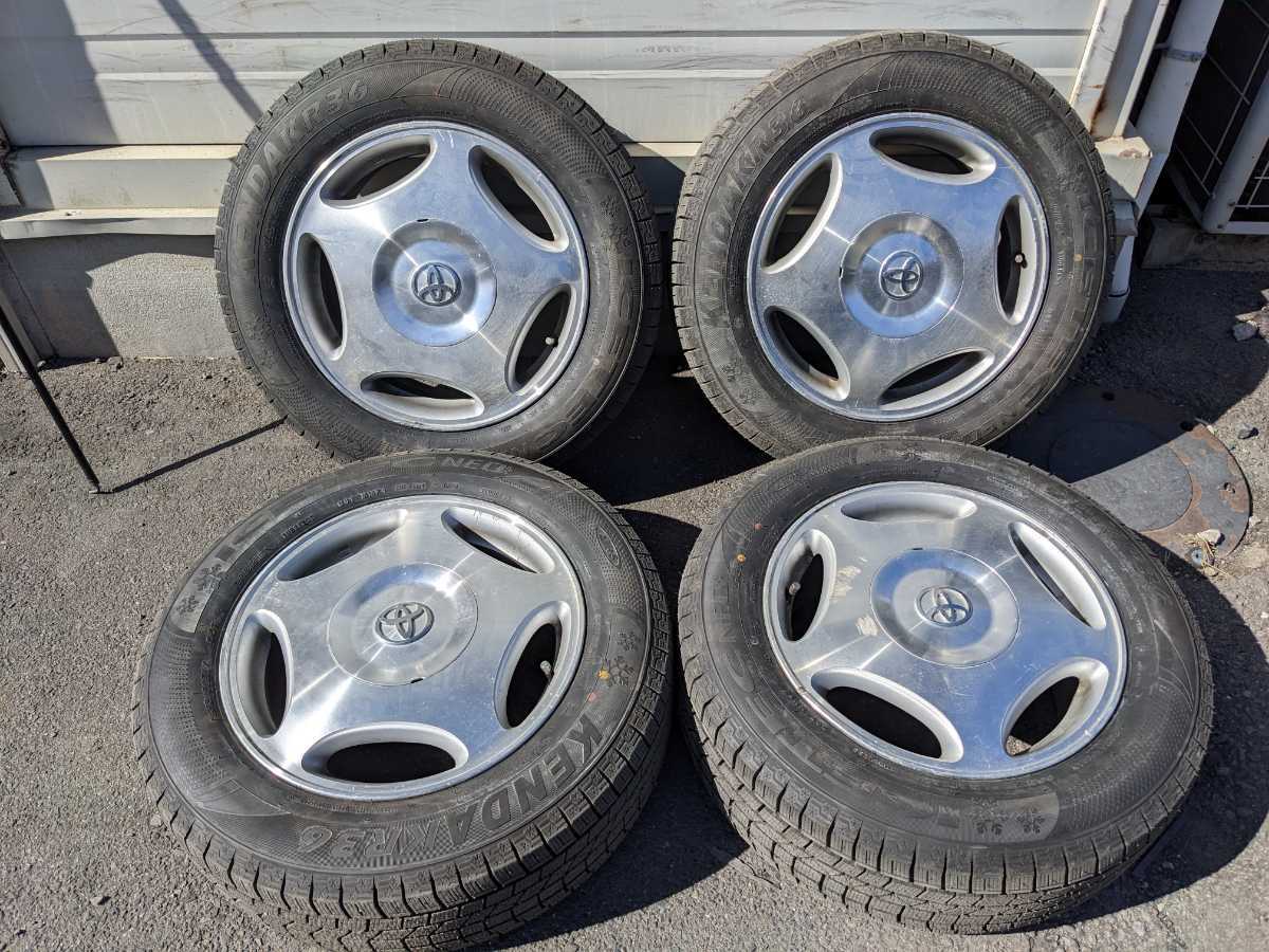 ◆バリ山◆セルシオ◆純正◆スタッドレス４本◆№4356　215/60R16　95Q　2021年製　 UCF20　PCD114.3　トヨタ　TOYOTA　5穴