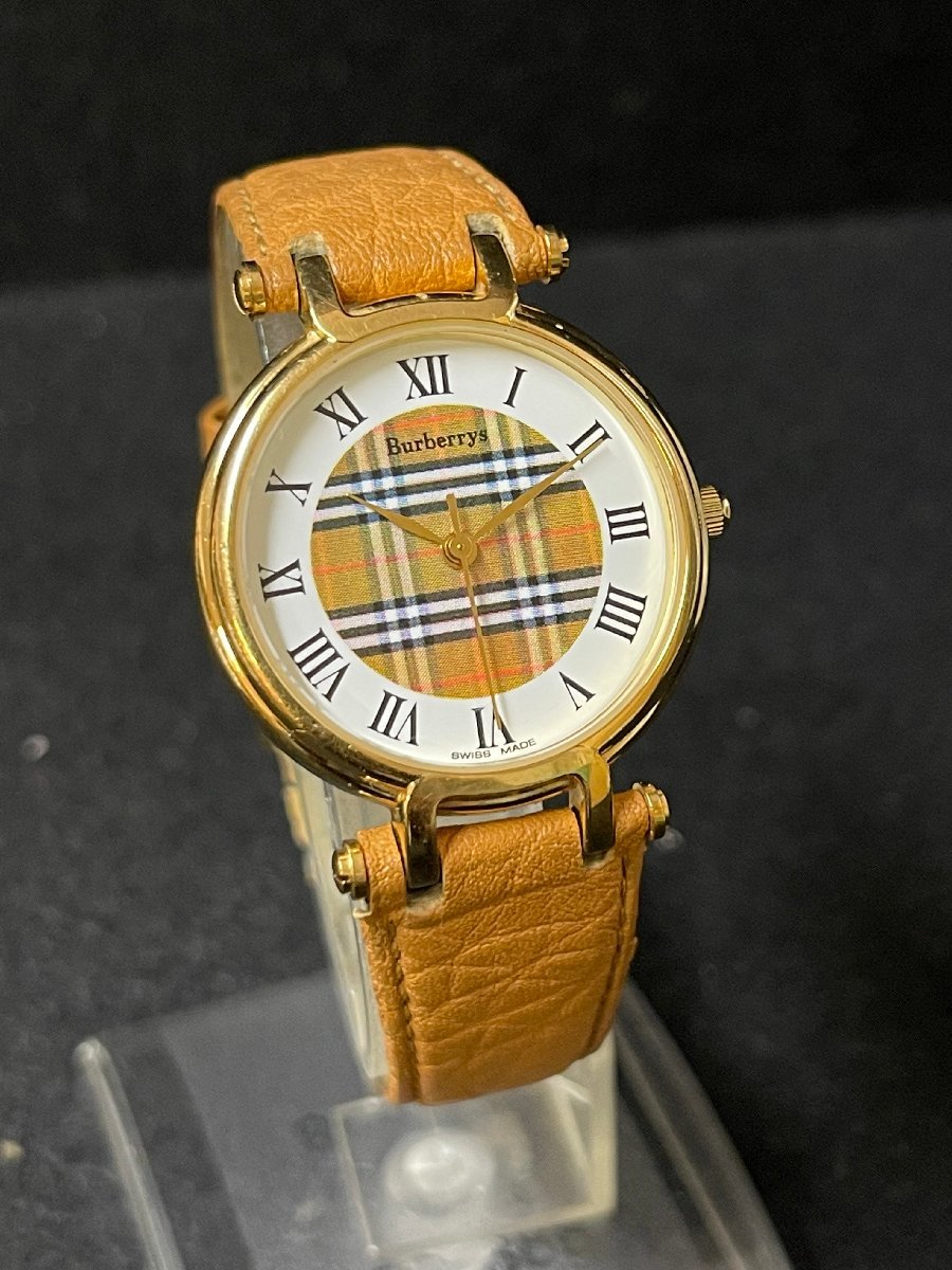 電池交換済 Burberrys バーバリー 腕時計 ノバチェック 11500L