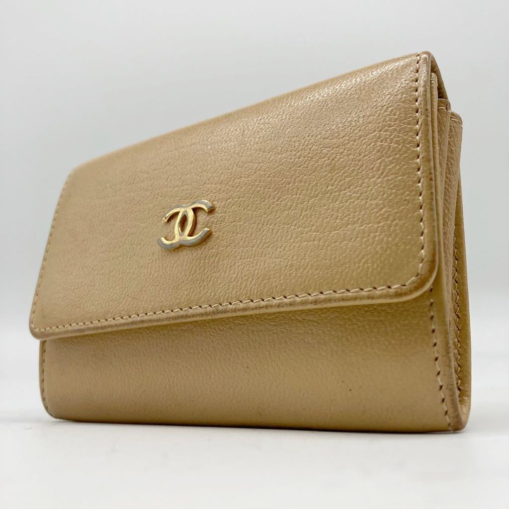 レザーウォレット CHANEL シャネル カードケース 財布 レザー ココマーク 金具