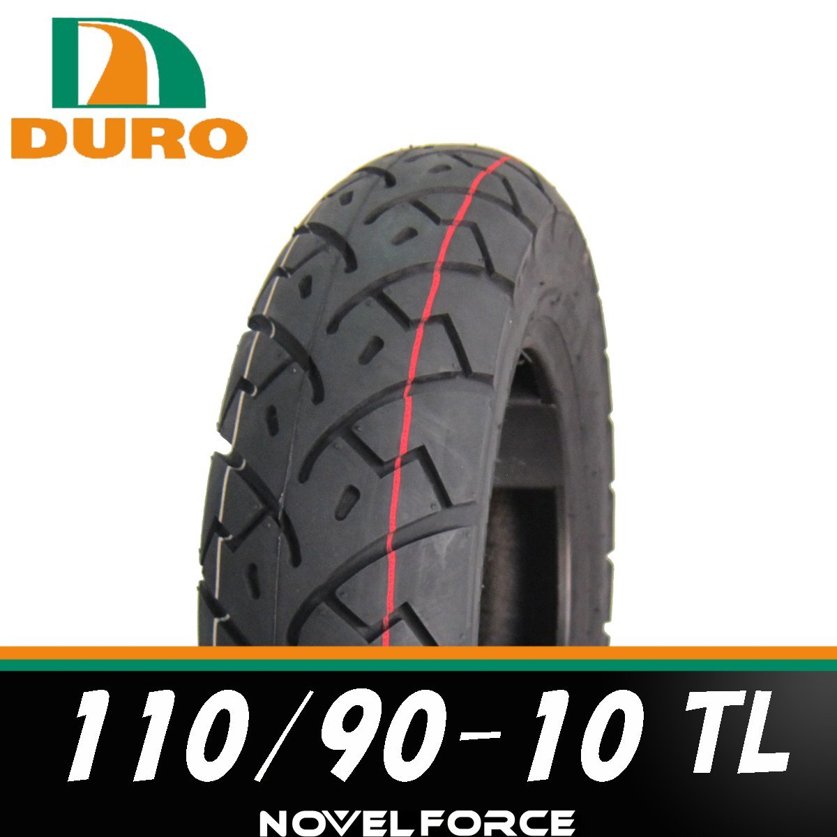 【送料無料】DURO (デューロ) 110/90-10 TL 6PR HF266　ヤマハ　ギア　リアタイヤ　1本 パーツ タイヤ