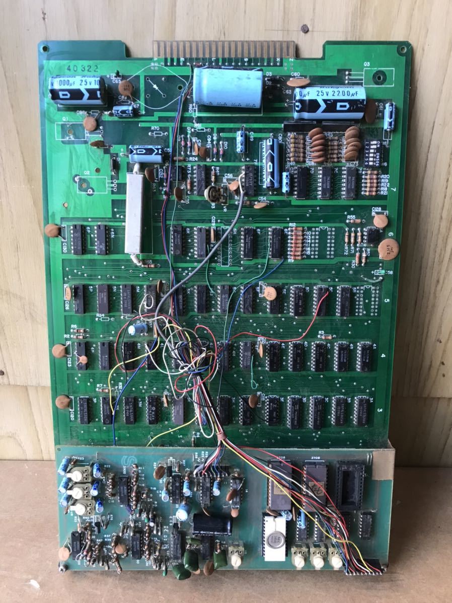 希少品 昭和レトロ アーケードゲーム基盤/機種不明品 貴重 基盤 筐体