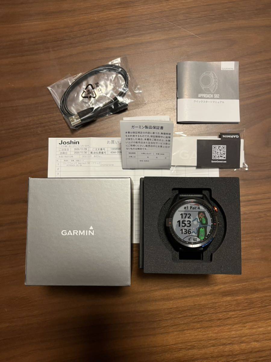 送料込おまけ付き☆ガーミン☆Garmin☆Approach S62☆Black☆ゴルフウォッチ☆NAVI 