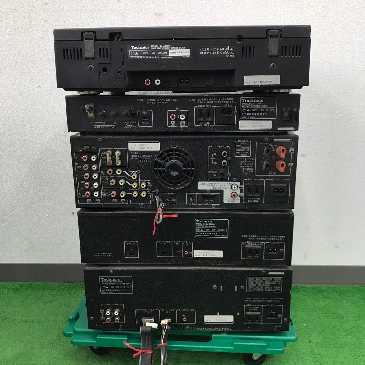 □t2669 ジャンク☆Technics テクニクス SL-J330R/ST-D9000/SU-D9000