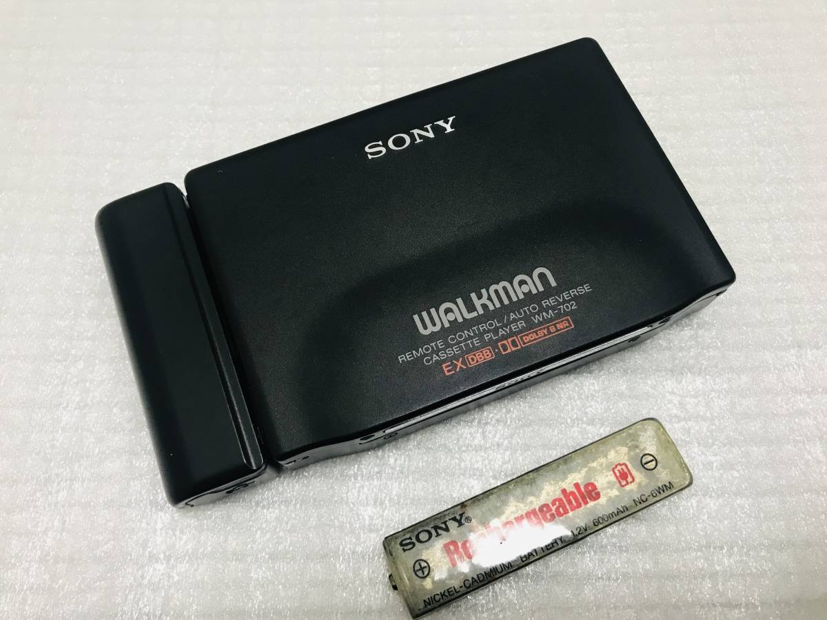 美品 SONY ウォークマン WALKMAN WM-702 黒 ジャンク WM-702 SONY
