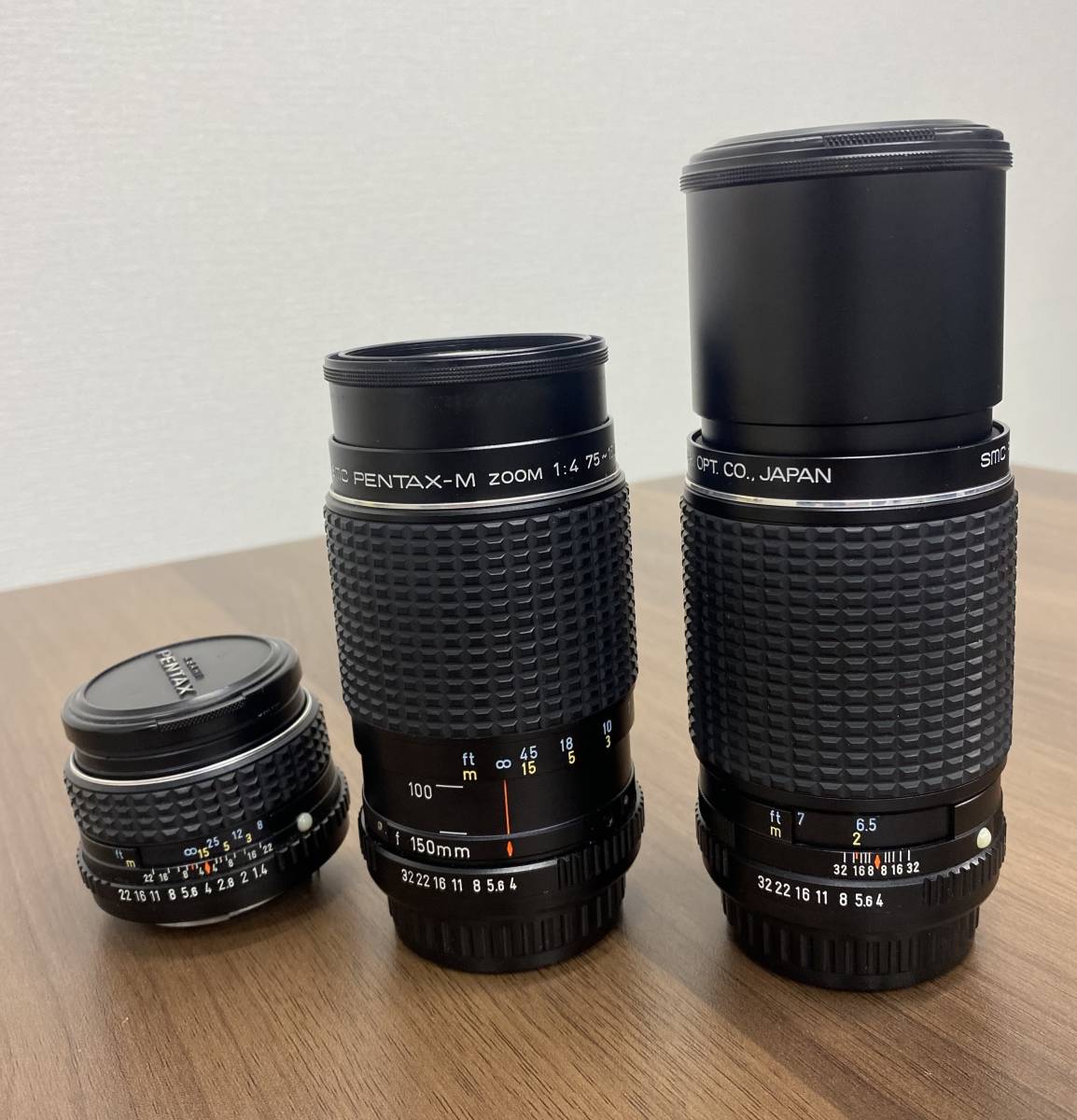 【 ペンタックス 】【 レンズ 3種セット 】 【 50ミリ・75-150ミリ・200ミリ 】smc PENTAX-M/F1.4 一眼レフ 一眼レンズ 望遠 レンズ カメラ